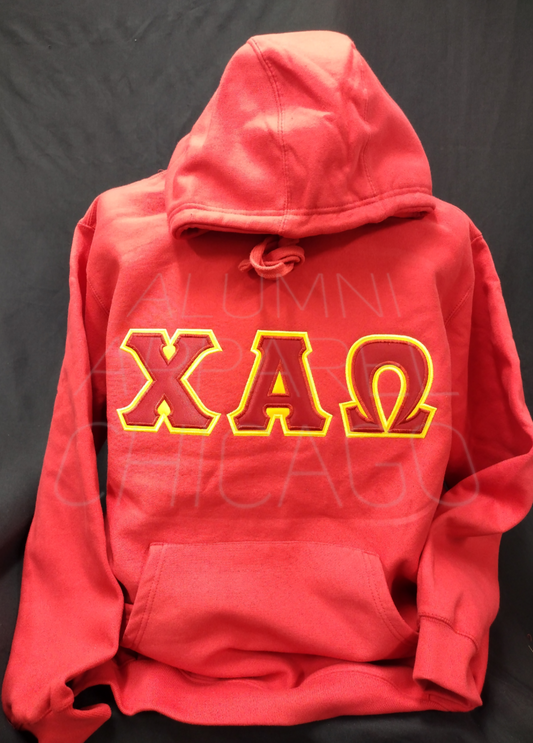 Hooded Applique Swearshirt