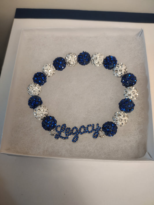 Blue and White Legacy Bracelet